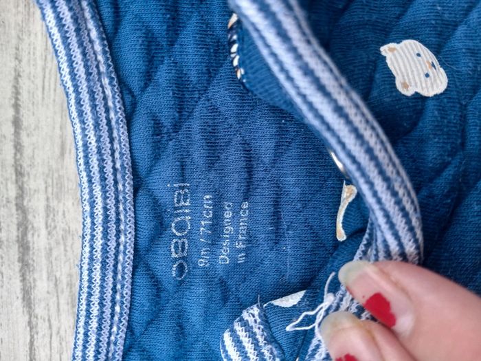Lot 5 pyjamas 9 mois velours bébé garçon - photo numéro 13