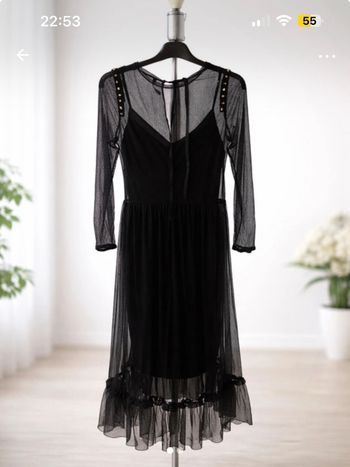 Robe noire tulle 