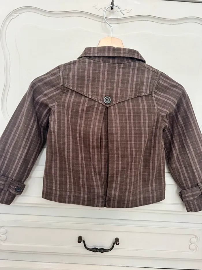 Très belle petite veste marron Okaidi taille 6 ans - photo numéro 6