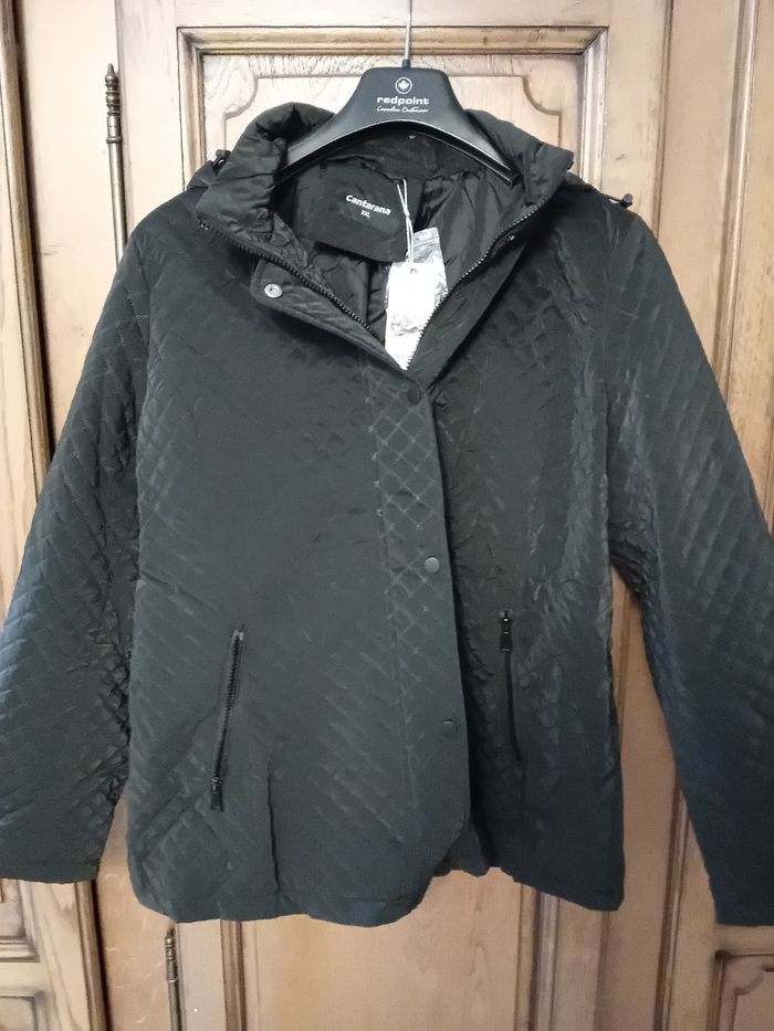 Veste Cantarana  mi saison noire avec capuche - photo numéro 2