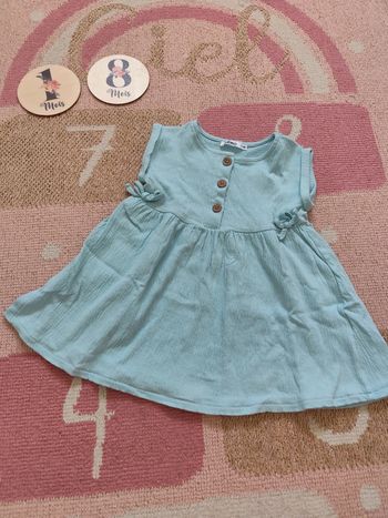 Robe MC turquoise Gémo