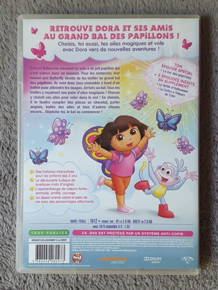 DVD pour enfants "Dora l'Exploratrice, Le Bal des Papillons" (Dès 2 ans) / TFOU Vidéo - photo numéro 2