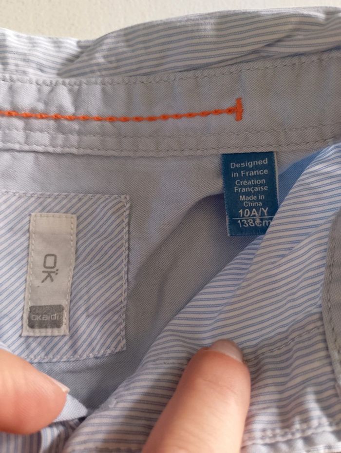 Chemise manche longue 10 ans Okaïdi - photo numéro 2