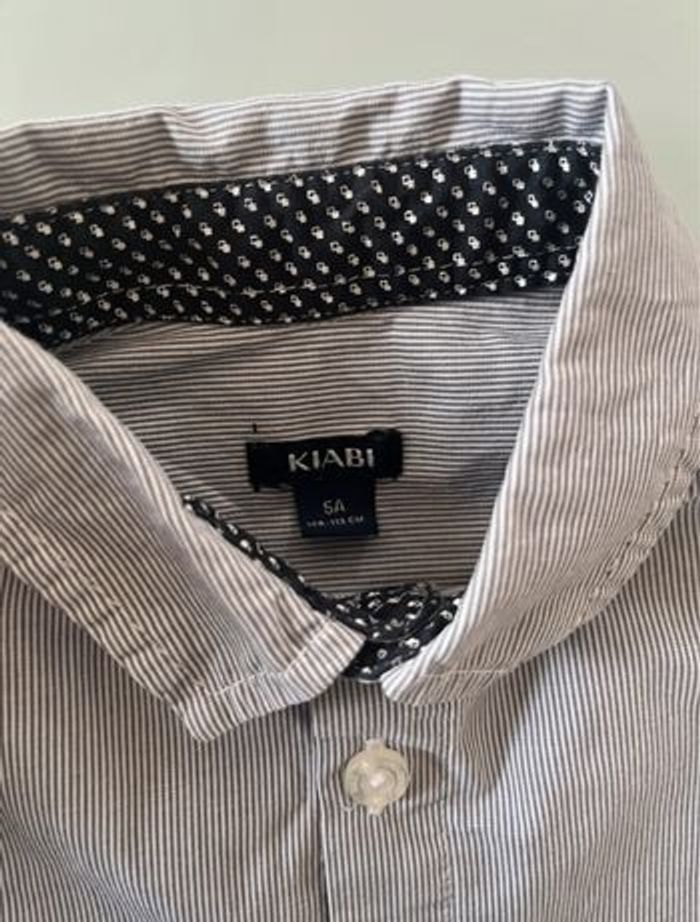 Chemise manches longues rayures garçon / bleue clair / 5ans / 110cm / Kiabi - photo numéro 3