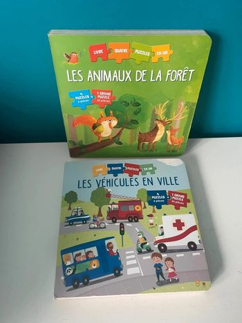 2 livres puzzles ( 4 puzzles en 1 )