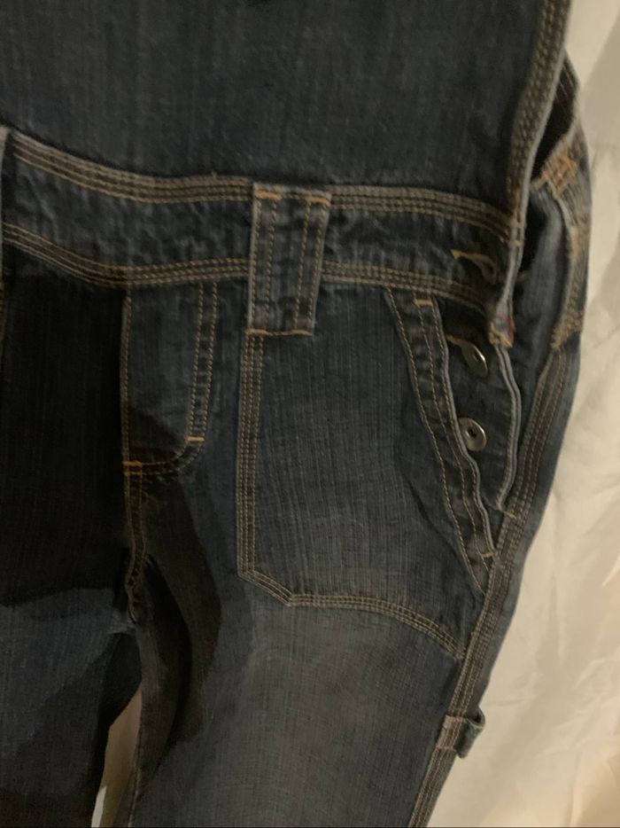 Salopette jean Esprit taille 36 jambes larges régular tres bon état - photo numéro 7