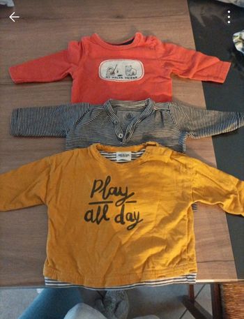 Lot de 3 t-shirt 3 mois