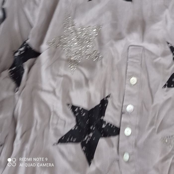 Chemise marron clair étoiles t48 - photo numéro 3