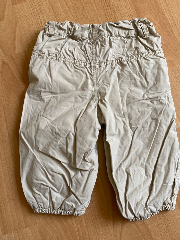 Beau pantalon beige/crème LOGG T. 12 mois/74 cm garçon TBE - photo numéro 7