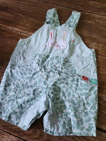 Salopette vert d'eau