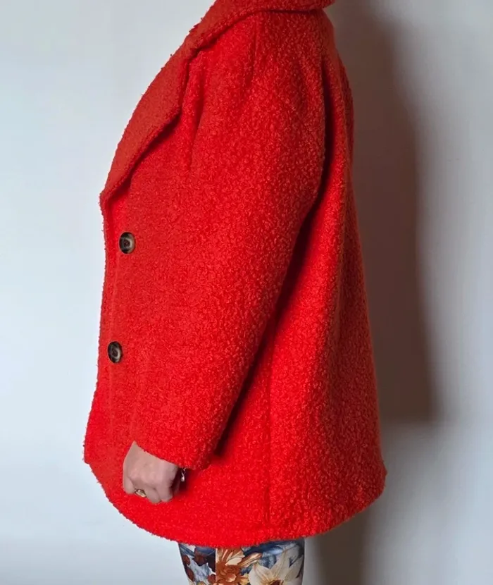 Veste laine orange Made in Italy - photo numéro 5