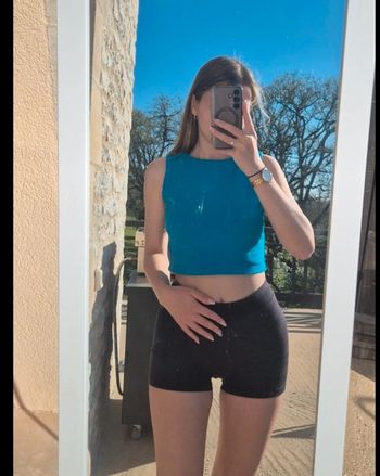 Top court bleu Taille S