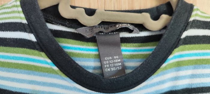 T-shirt manches longues H&M 12-18 mois 86 cm - photo numéro 3