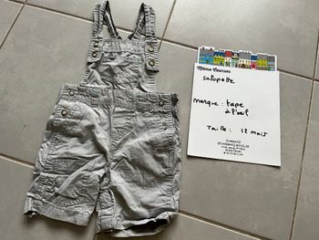 Salopette garçon 12 mois