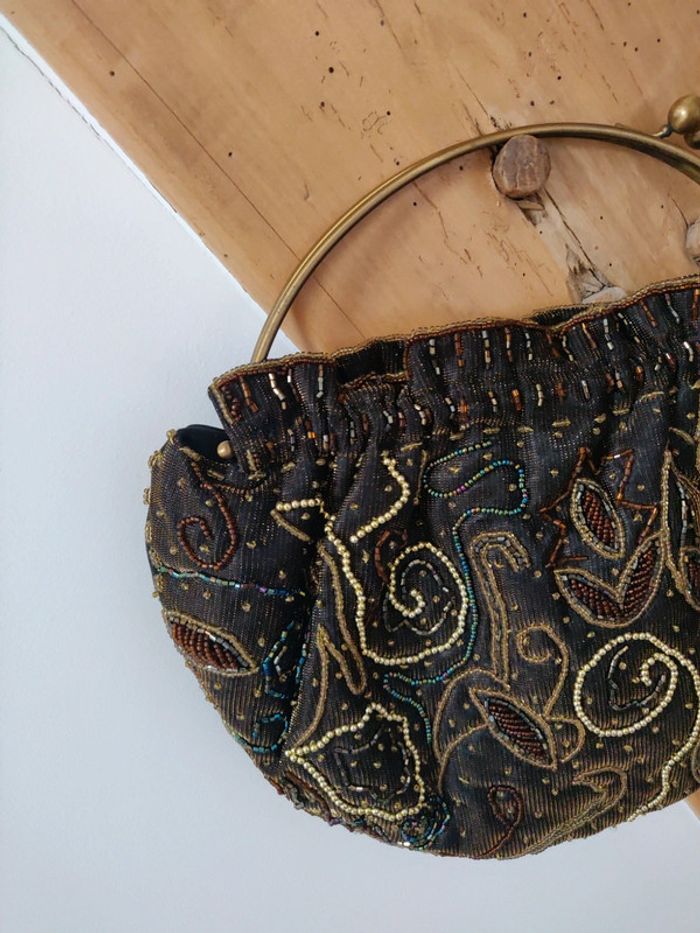 Pochette vintage y2k perles - photo numéro 3