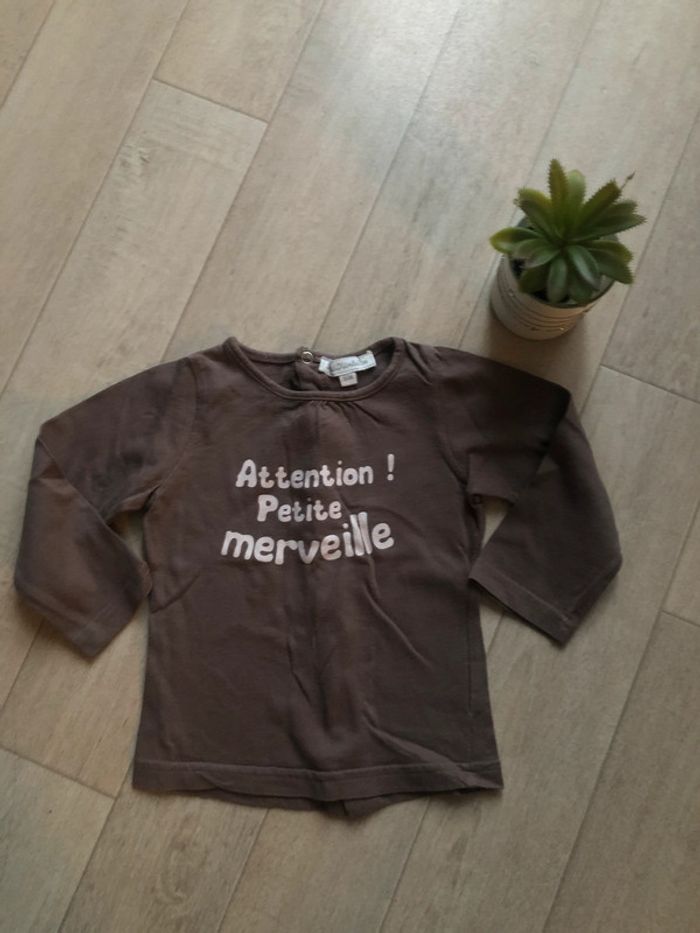 Tee-shirt marron fille - photo numéro 5