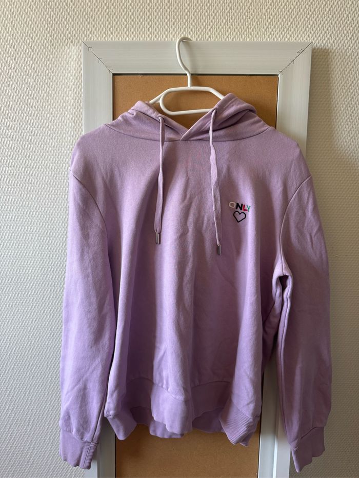 Sweat à capuche ONLY couleur lilas/violet clair 💜