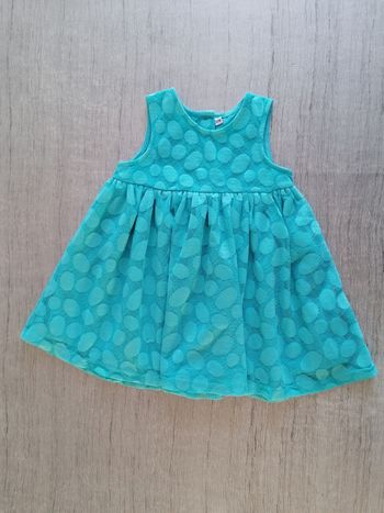 Robe turquoise 12 mois
