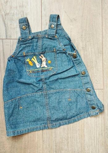 Robe en jean lapin 3 mois