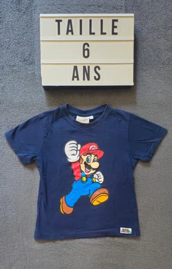 T-shirt Mario taille 6 ans 🍄