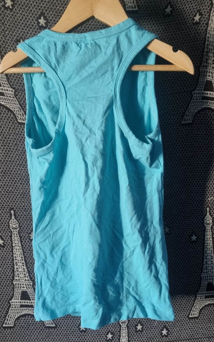 Débardeur turquoise imprimé 12ans - photo numéro 3