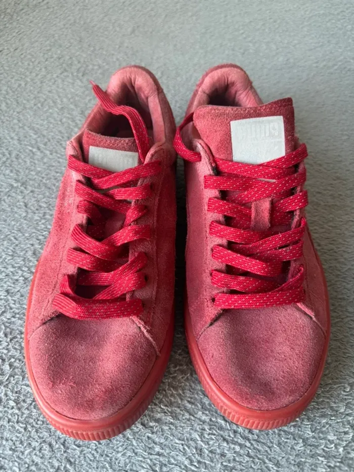 Puma Suede rouge – Taille 36 - photo numéro 4