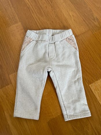 Jogging fille neuf doré GYMP taille 6 mois