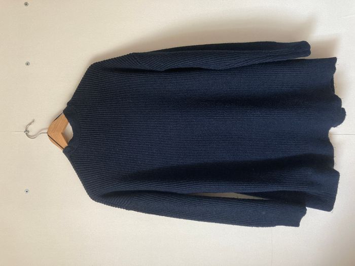 gilet long en maille à croiser sans bouton - photo numéro 3