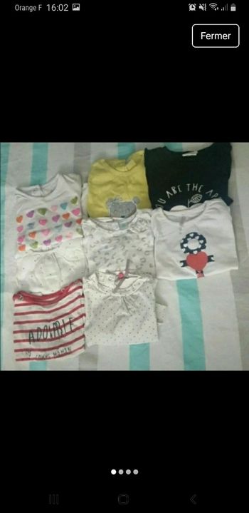 Lot T-shirts fille #9mois