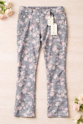 Pantalon floral femme
