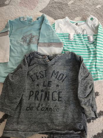 Lot tee shirts manches longues
