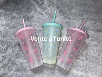 Grand gobelet à paille noeud