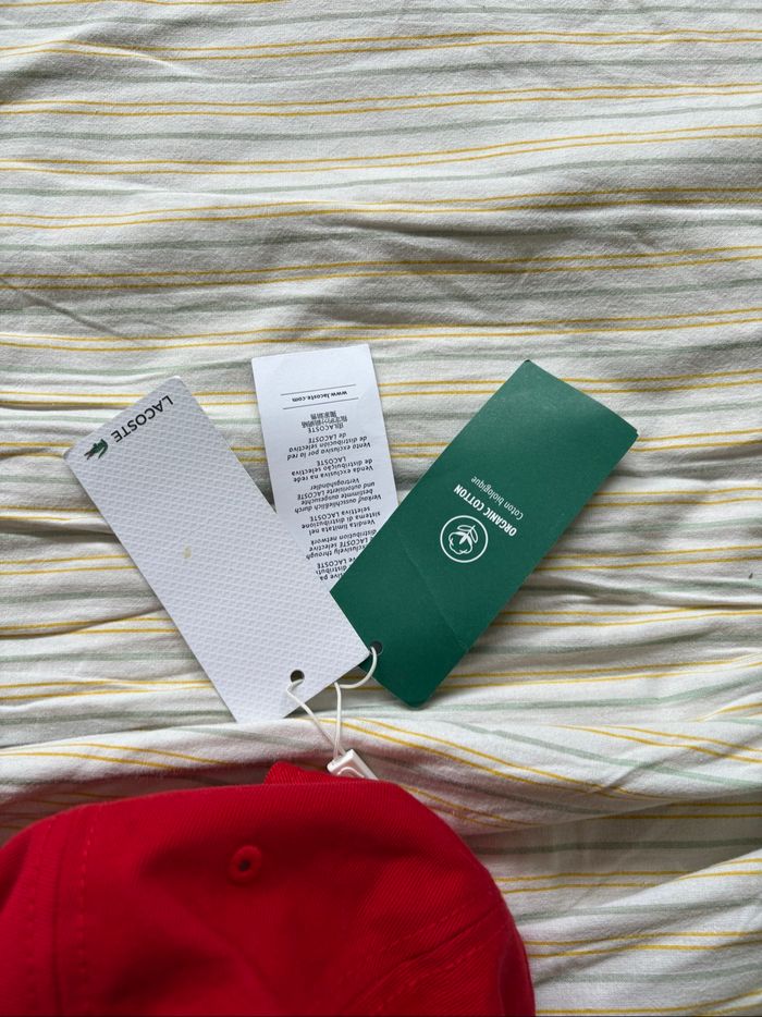 Casquette Lacoste Rouge taille unique - photo numéro 5