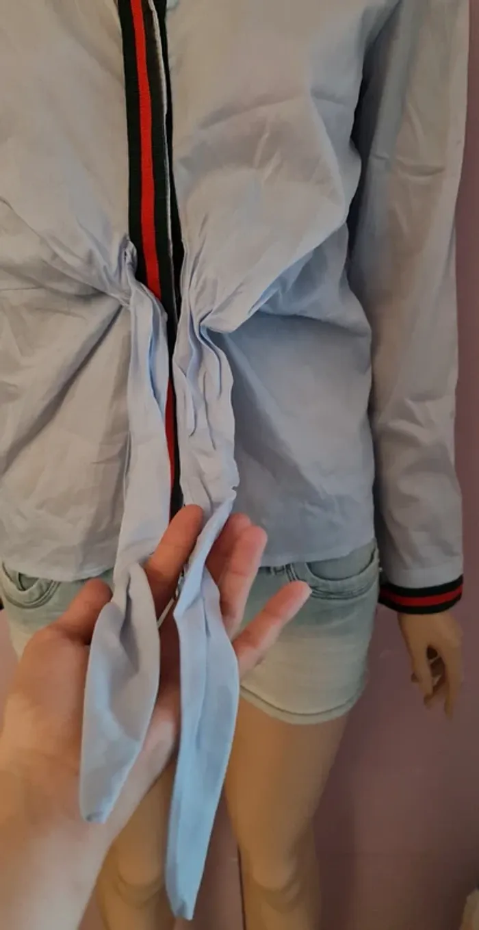 Chemise femme nœud à la taille - photo numéro 5