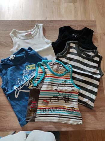 Lot de 5 t-shirts sans manches