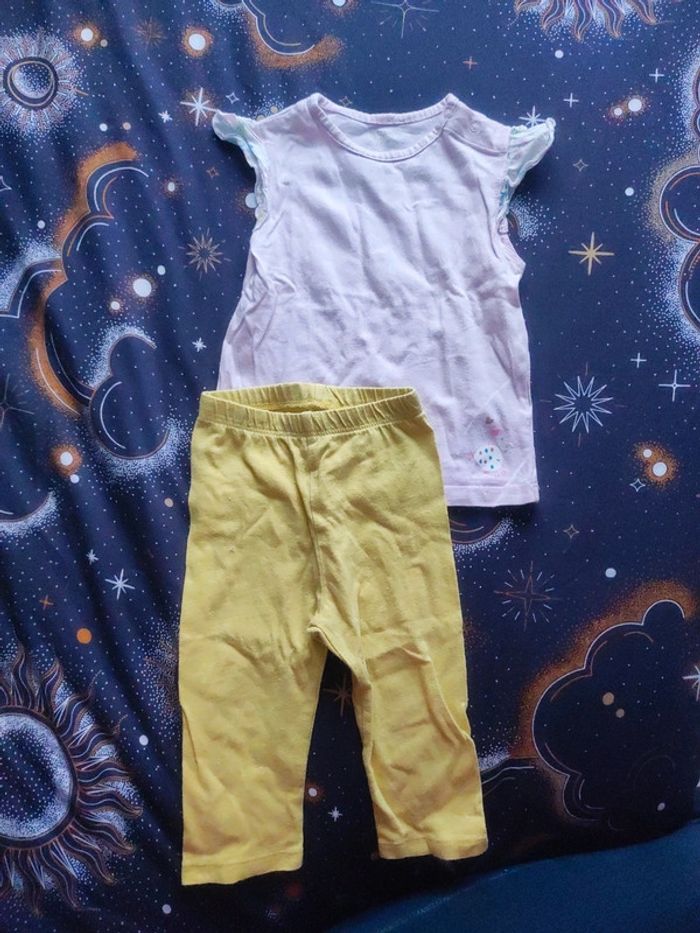Ensemble Tee shirt et legging 18 mois