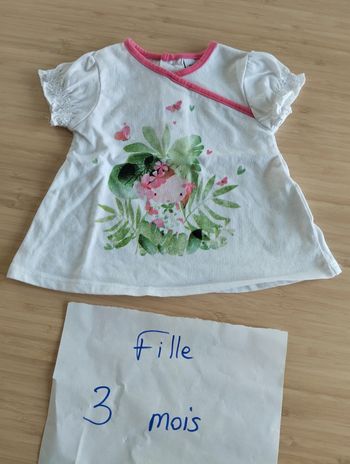 maillot manches courtes 3 mois