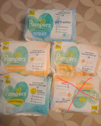 Lingettes Pampers harmonie