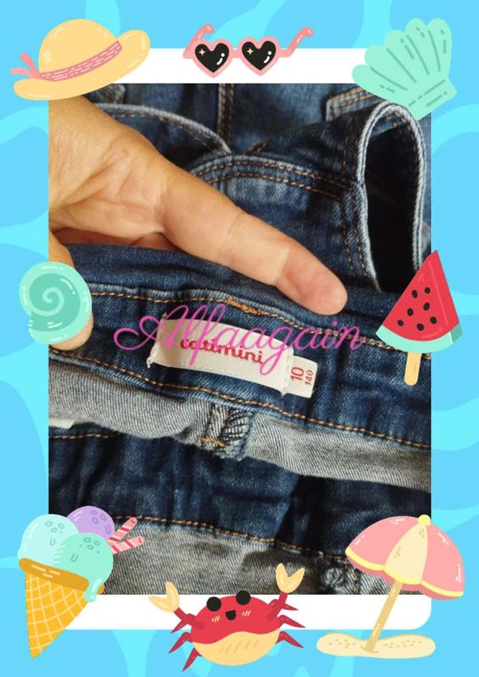 Salopette jean catimini 8ans - photo numéro 8