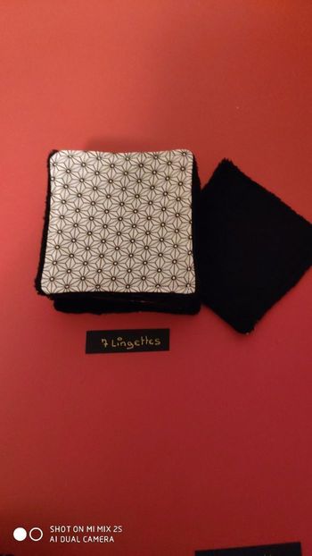 7 lingettes lavables, neuf.....