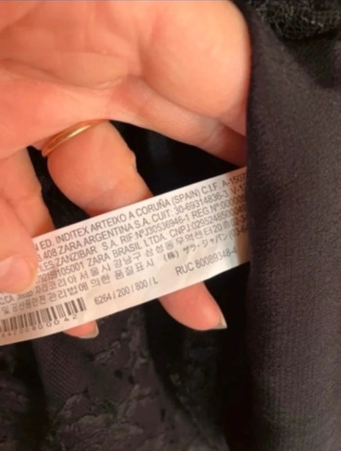 Robe zara noir dentelle édition limitée Zara collection taille L - photo numéro 9