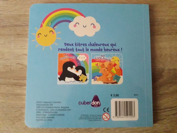 lots de 3 livres (2 livres puzzles + 1 livres animaux à caresser) neuf - photo numéro 4