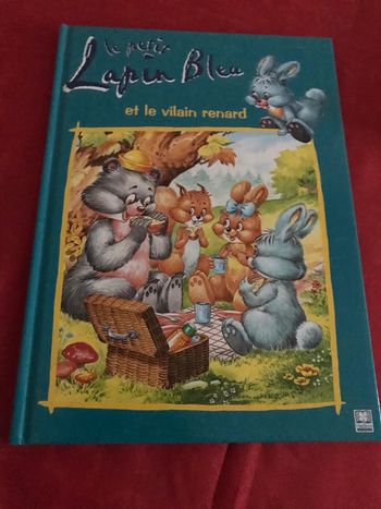 Livre petit lapin bleu