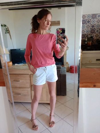 T-shirt manches longues femme s rose c77