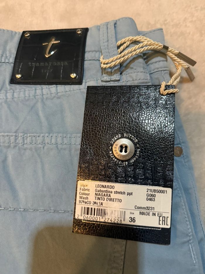 Tramarossa - Jean d'été slim, Bleu ciel, taille 36 - photo numéro 2