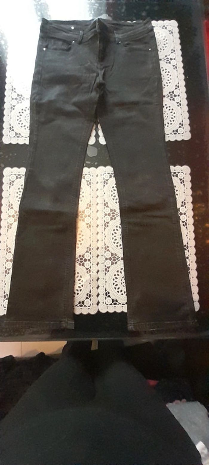 Pantalon bootcut fit kiabi taille 38 noir