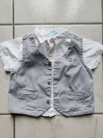 Lot chemisette et gilet cérémonie