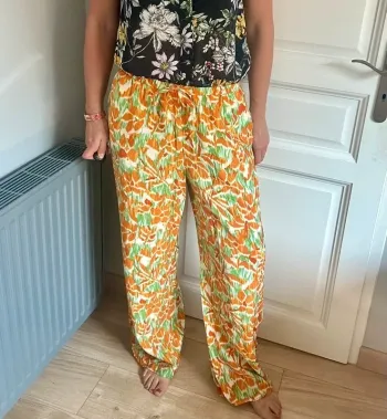 Pantalon large fleuri – Cache Cache 🌼 taille 38