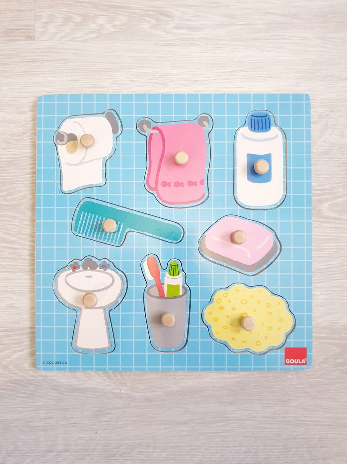 Puzzle Ma journée "Salle de bain" - Goula
