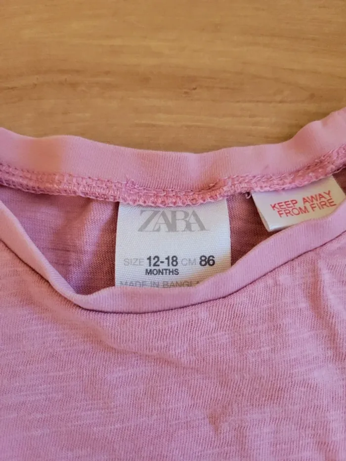 T-shirt Zara 12-18m - photo numéro 2